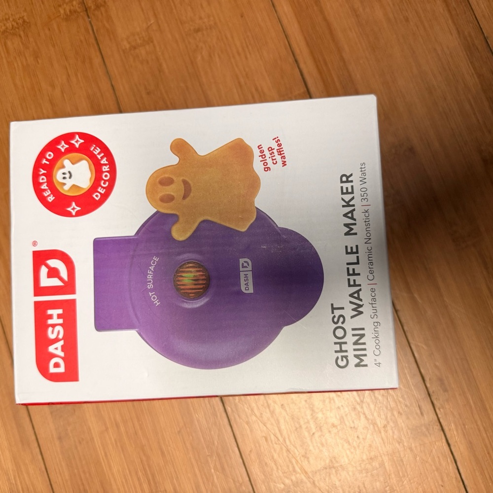 Dash Ghost Mini Waffle Maker - Purple